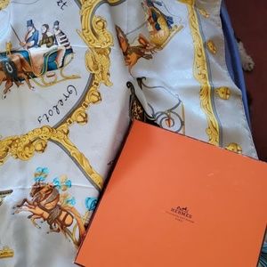 Hermes equestrian / Christmas sleigh themed Scarf